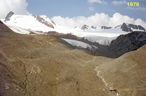 Gletschervorfeld 1976 nach Norden